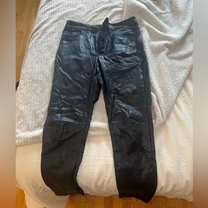 Express leather pants